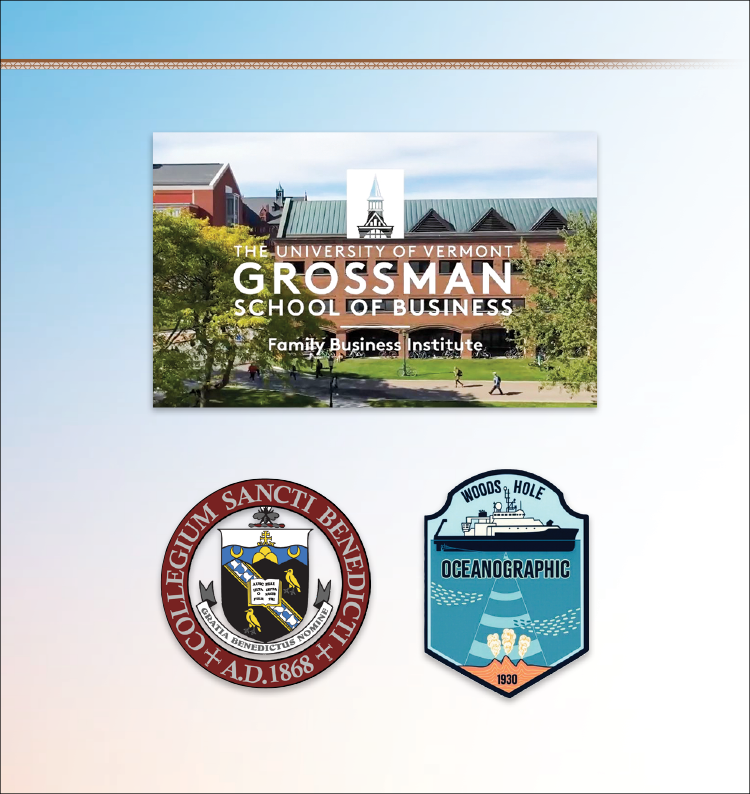 White-glove service for celebrated philanthropists – Business school logos