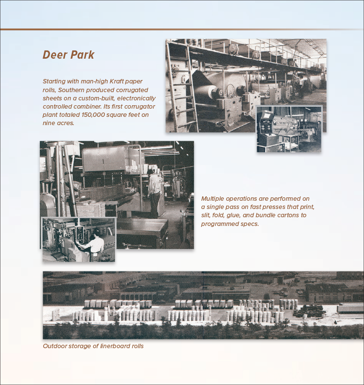 White-glove service for Fortune 500 board members – Deer Park corrugator plant